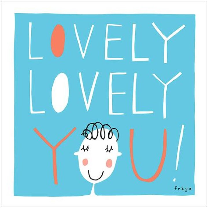 Lovely Lovely You Greetings Card BRITISH design BRITISH made