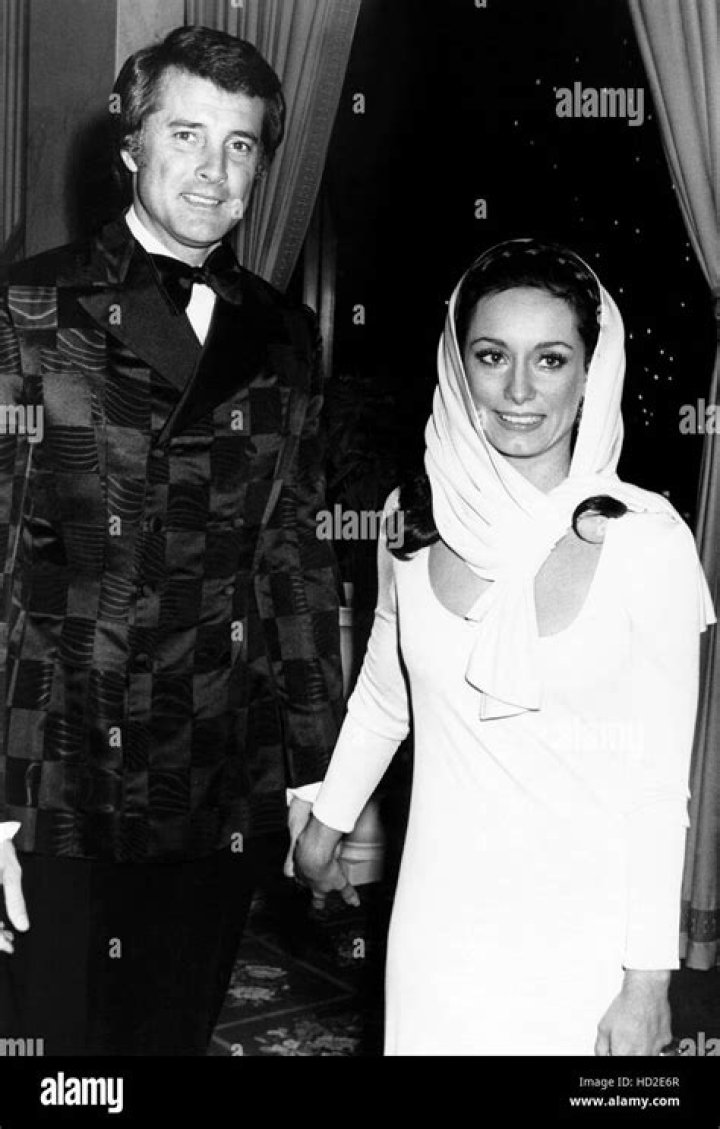 Lyle Waggoner, left, and his wife, Sharon Waggoner, ca. 1970s Stock