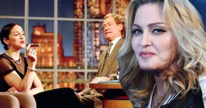 Madonna called out David Letterman mid-interview in 1994. Photo / Twitter