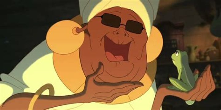 Mama Odie and frog Tiana in Princess and the Frog