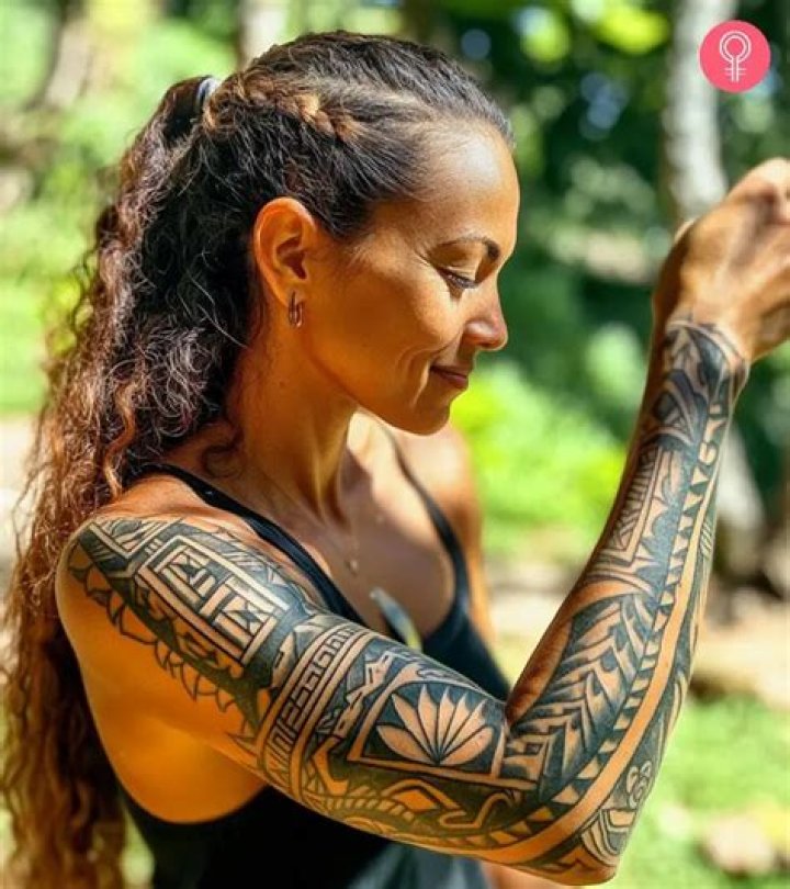 maori tiki tribal tattoo for men