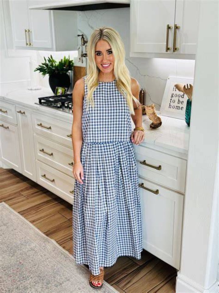 Matching gingham set