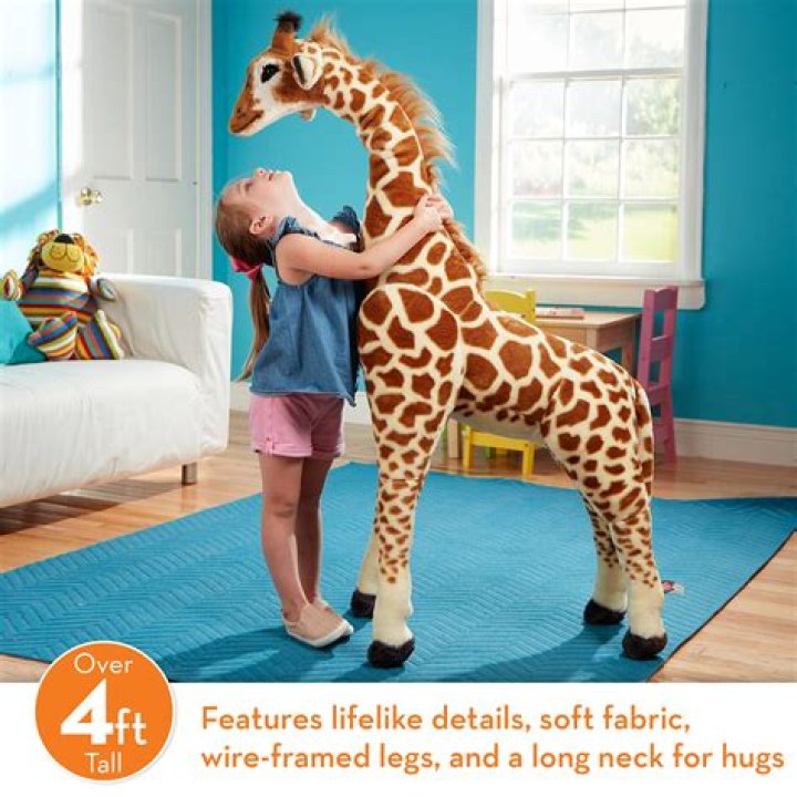 Melissa & Doug Standing Lifelike Plush Giant Moose Stuffed Animal (38 x
