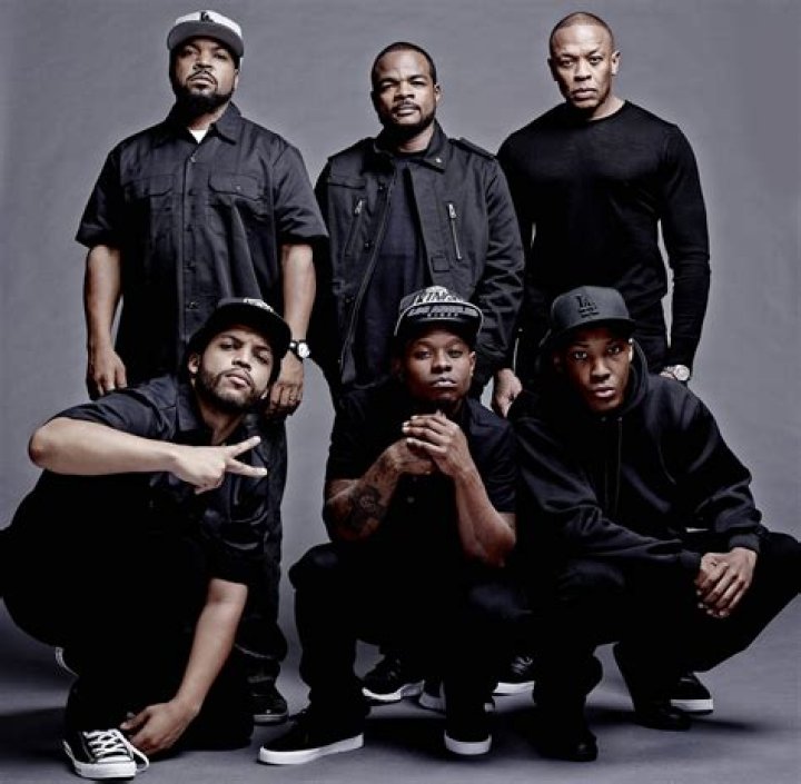 Members of NWA in the recording studio in Straight Outta Compton