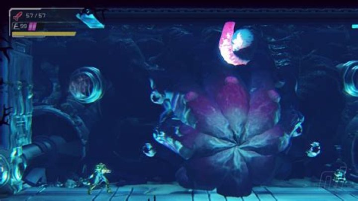 metroid dread drogyga boss battle open tentacles