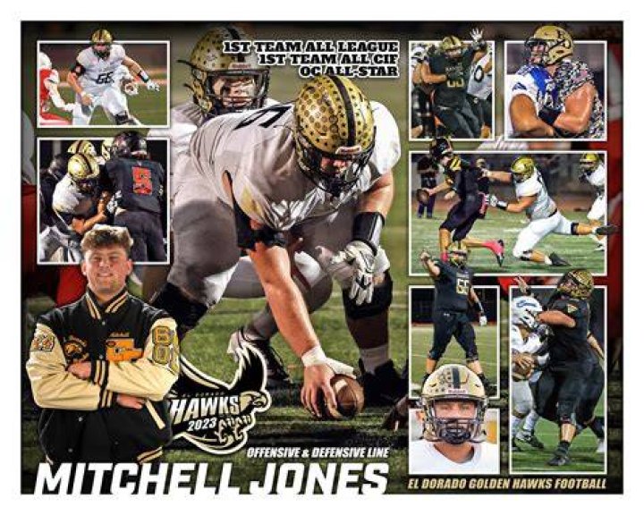 Mitchell Wilson in his football uniform