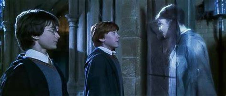 Moaning Myrtle talking to Harry in Harry Potter