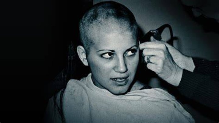 Molly Holly getting her head shaved