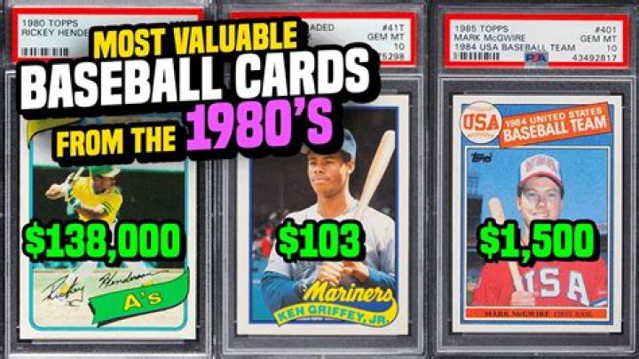 Most valuable baseball cards and their market prices