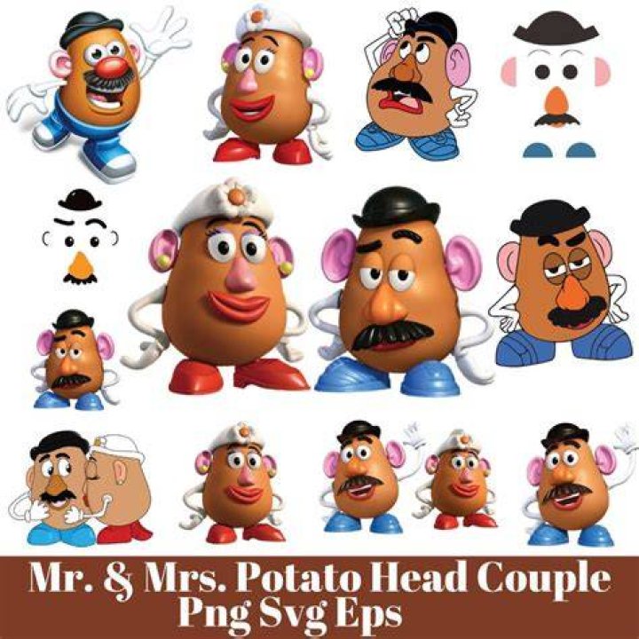 Mr & Mrs.Potato Head kissing