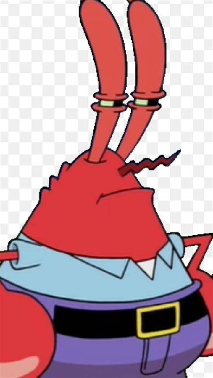 Mr. Krabs glaring from a smelly smell in Help Wanted of SpongeBob SquarePants