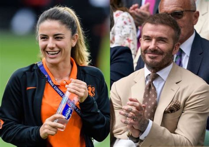 Netherlands & Arsenal Star Danielle van de Donk Admits Having a Sneaky Crush on
David Beckham