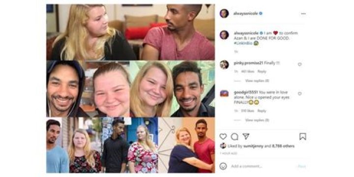 Nicole Nafziger Confirmed Not Together Breakup Azan In 90 Day Fiance 2