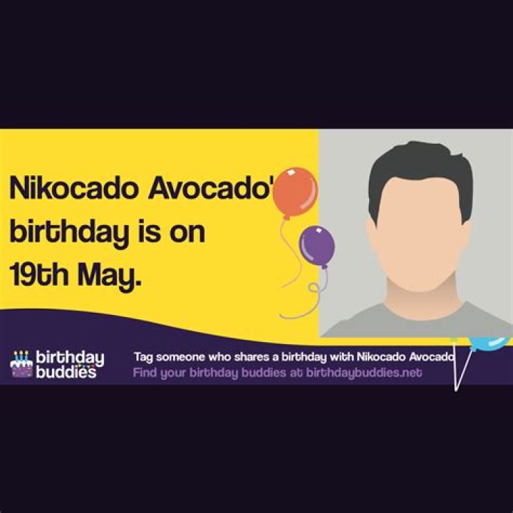 Nikocado Avocado Birthday 2025 (May 19, 2025) Year In Days