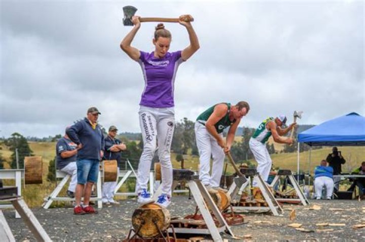 Nine-times woodchopping world champion Jason Wynyard had stem cell treatment in 2018 for a worn out hip. Photo / Michael Craig 