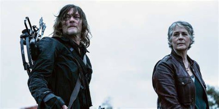 Norman Reedus as Daryl and Melissa McBride as Carol in The Walking Dead