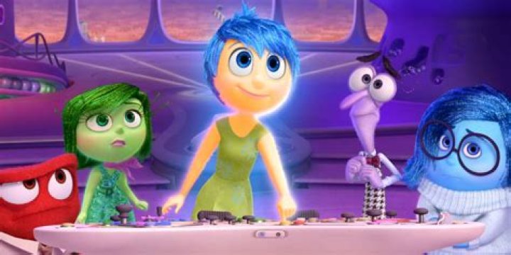 Original emotions (Anger, Disgust, Joy, Fear, and Sadness) at the console in Inside Out 2&nbsp;