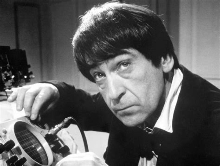 Patrick Troughton as the Second Doctor holds a sonic screwdriver in Doctor Who