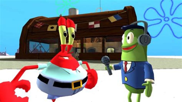 Perch Perkins interviewing Mr. Krabs in The SpongeBob SquarePants Movie