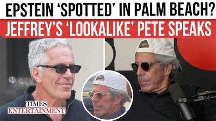 Pete looks at something with one eye half-closed