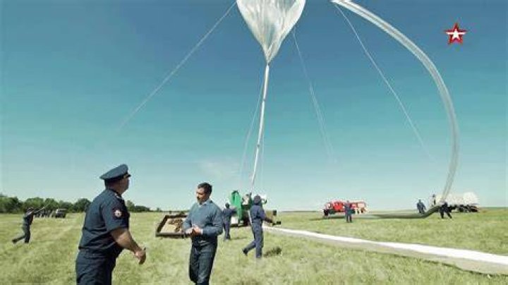 Photos of China’s aerostats in the Xinjang desert. Images / Google Earth via Col. Vinayak Bhat