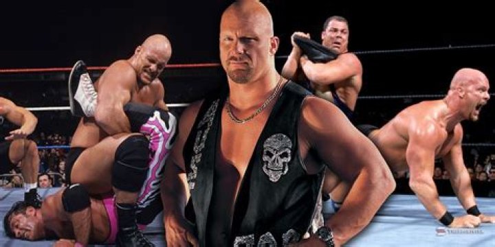 Pictures of Stone Cold Steve Austin as WWE Champion and with Vince McMahon