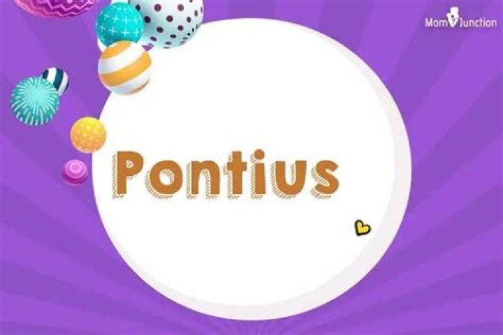 Pontius Name Meaning, Origin, History, And Popularity MomJunction