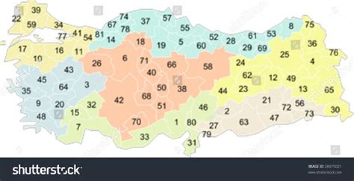 الرمز البريدي تركيا Postal code ZIP code Turkey