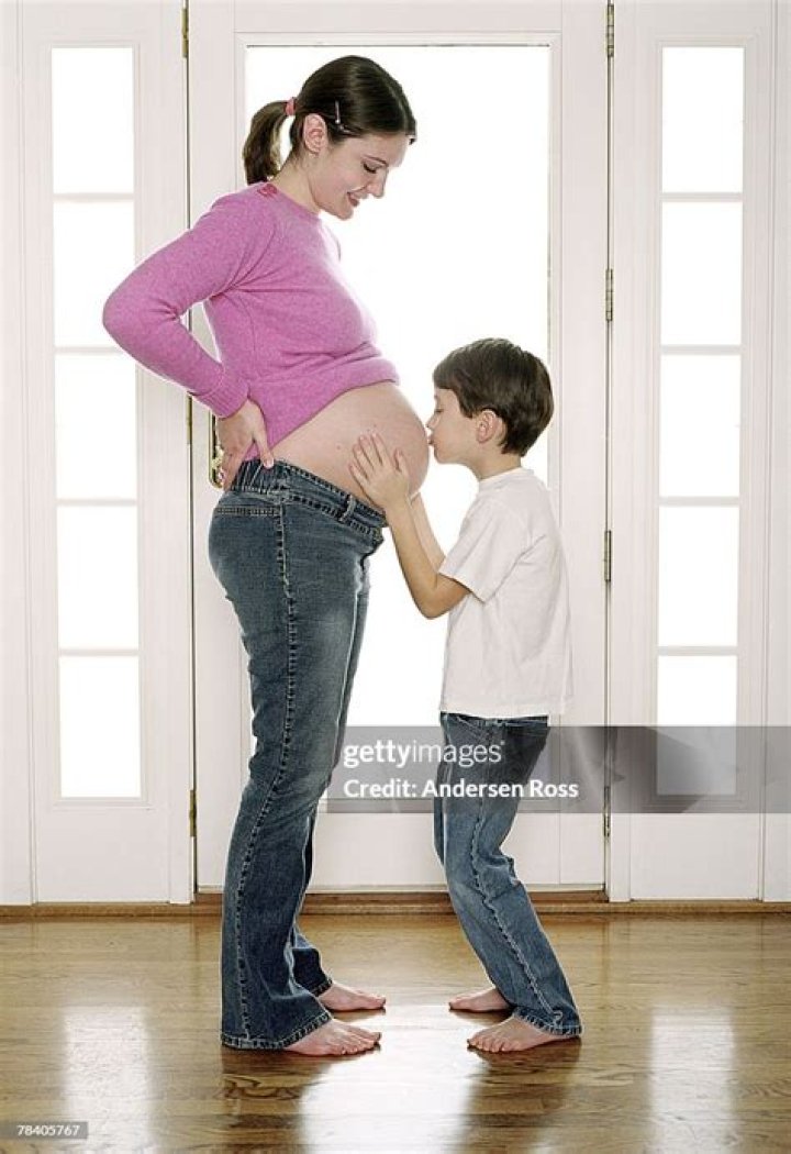 Pregnant mom and son video