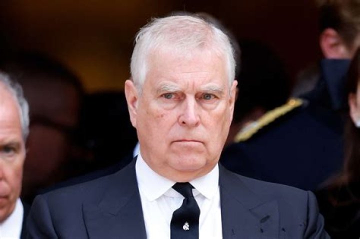 Prince Andrew (front) wore the ER initials at the Vigil of the Princes. Photo / AP