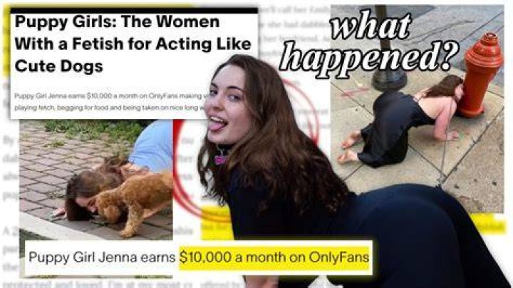 Puppy Girl Jenna Mujer deja su empleo para trabajar como cachorra en