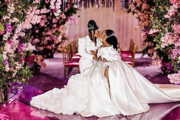 Rapper Da Brat marries her fiancee, Jesseca Dupart in glamorous wedding