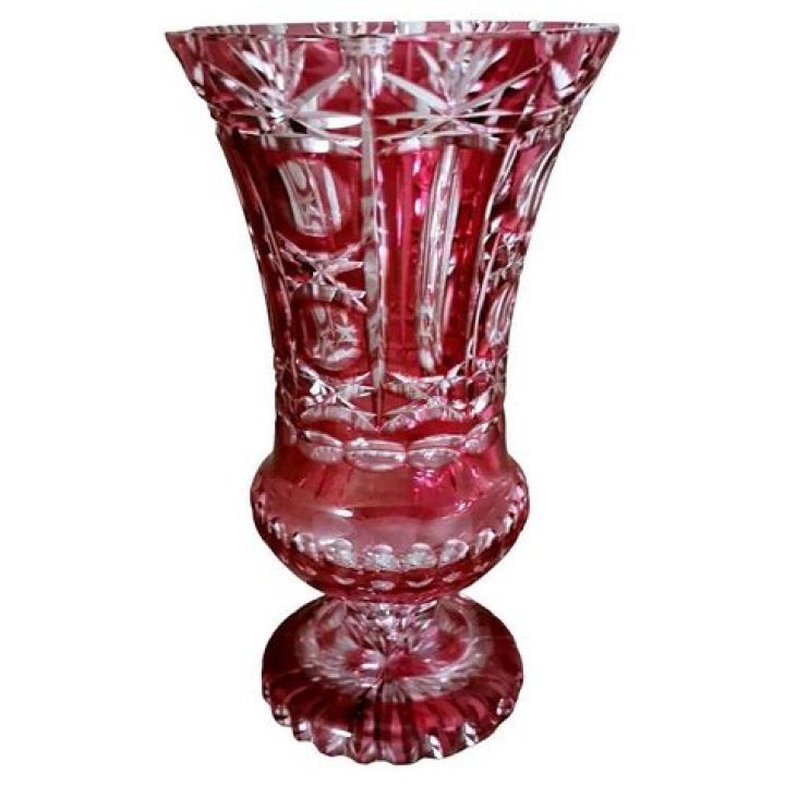 Red Crystal Vase ubicaciondepersonas.cdmx.gob.mx