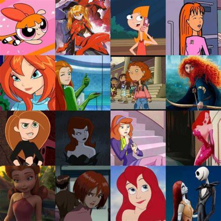 Redhead Characters for Halloween cartoon character daphne f