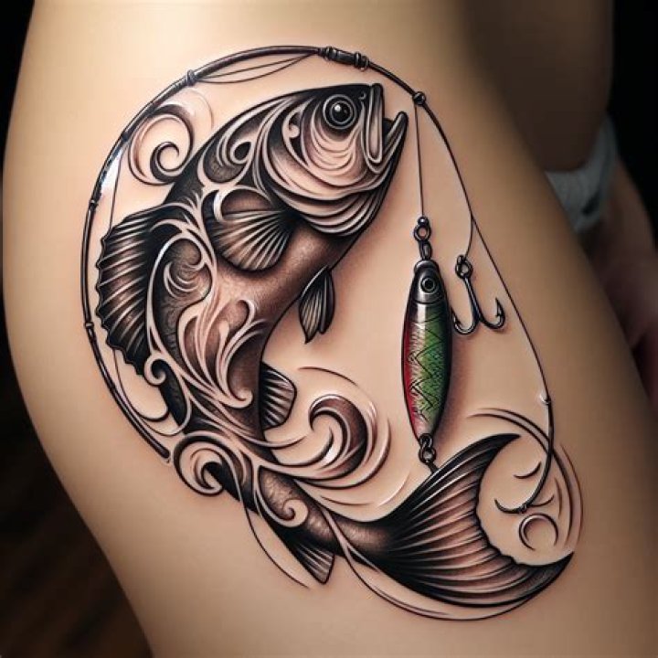Reeling In The Meaning: The Fascinating World Of Fishing Pole Tattoos