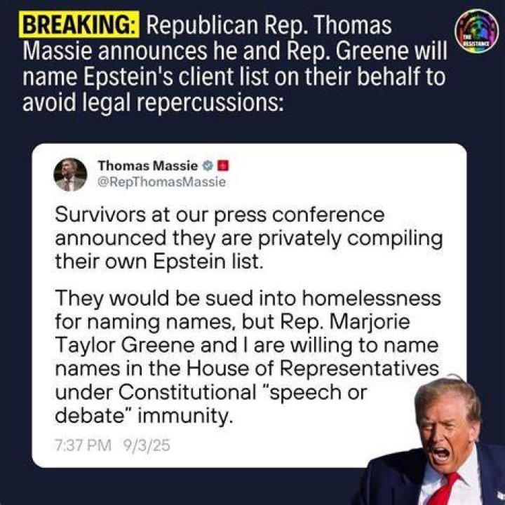 Republican Rep. Thomas Massie announces his wife Rhonda has died