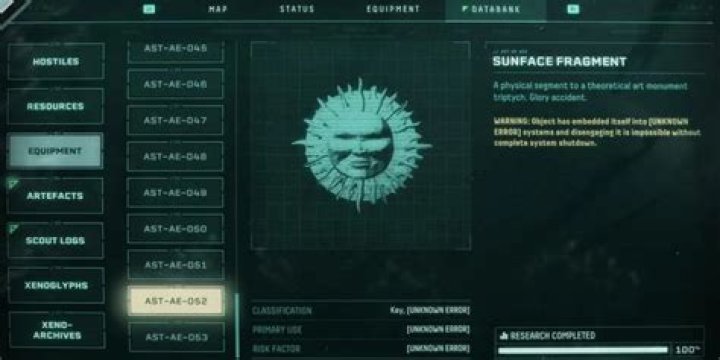 Returnal Sunface Fragments