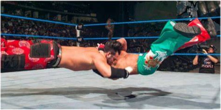 Rey Mysterio slamming Matt Hardy