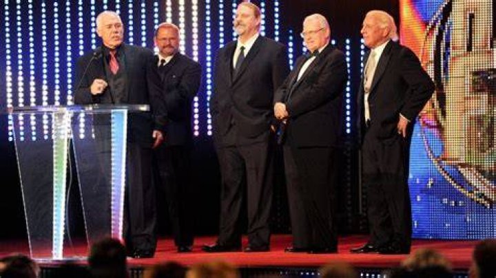 Ric Flair, Arn Anderson, and Brian Pillman as The Four Horsemen