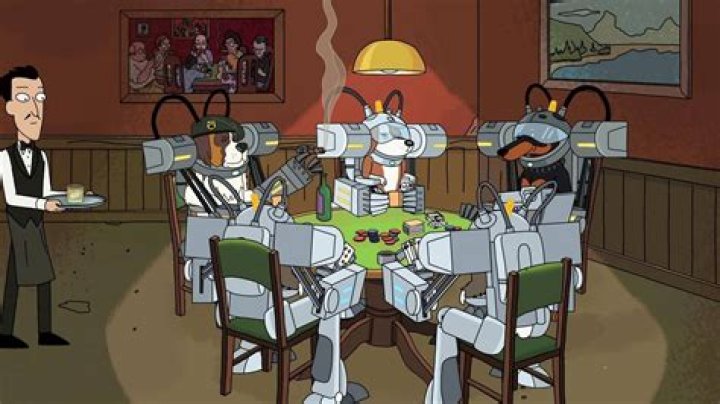 Rick and Morty Dogs Playing Poker