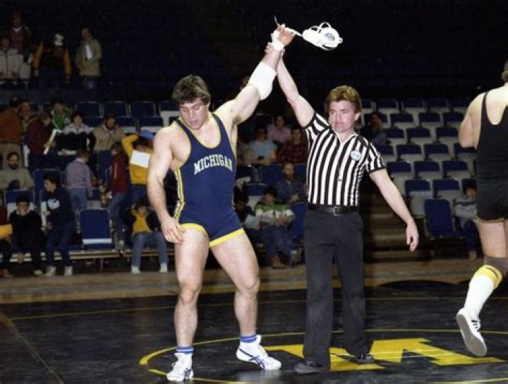 Rick Steiner in his college wrestling days at the Universiry of Michigan