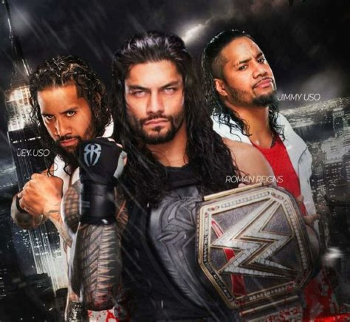 Roman Reigns and The Usos signing football contracts