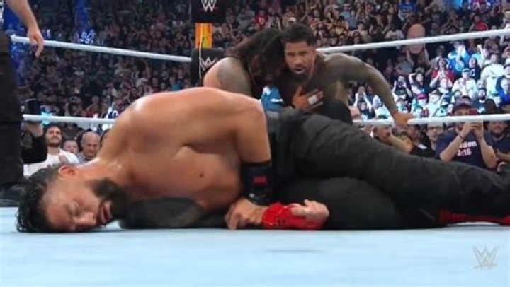 Roman Reigns is cutting a promo