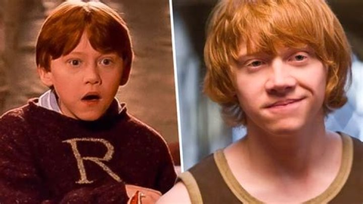 Ron Weasley from Harry Potter, sitting in class in his uniform.