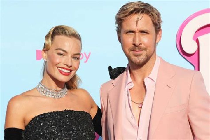 Ryan Gosling and Margot Robbie in Barbie.