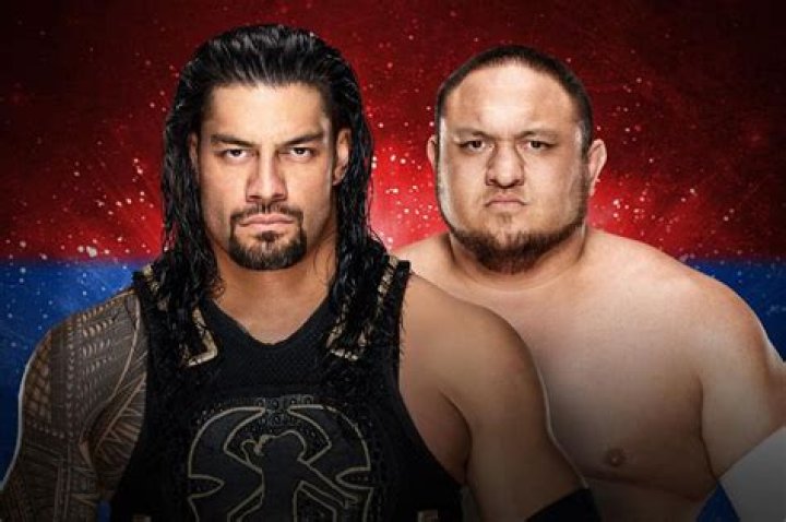 Samoa Joe v Roman Reigns v Finn Balor v Bray Wyatt v Seth Rollins Extreme Rules 2017 Cropped