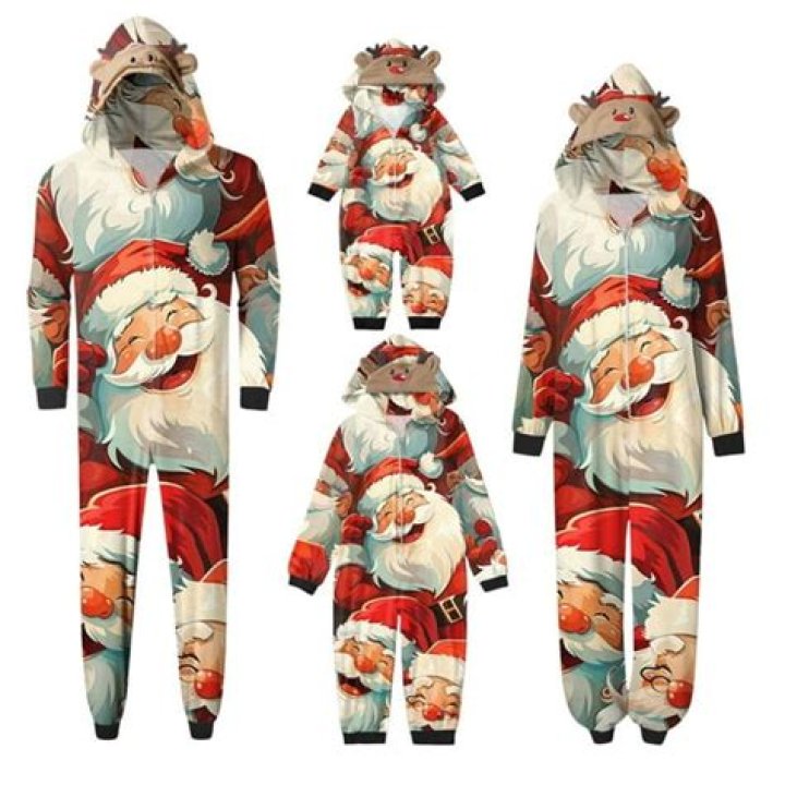 Santa suit printed set