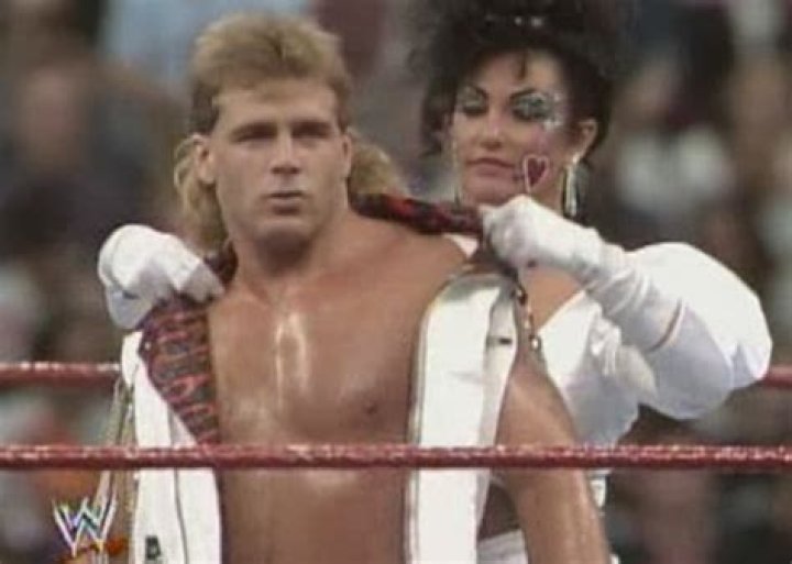 Sensational Sherri with Shawn Michaels in WWE