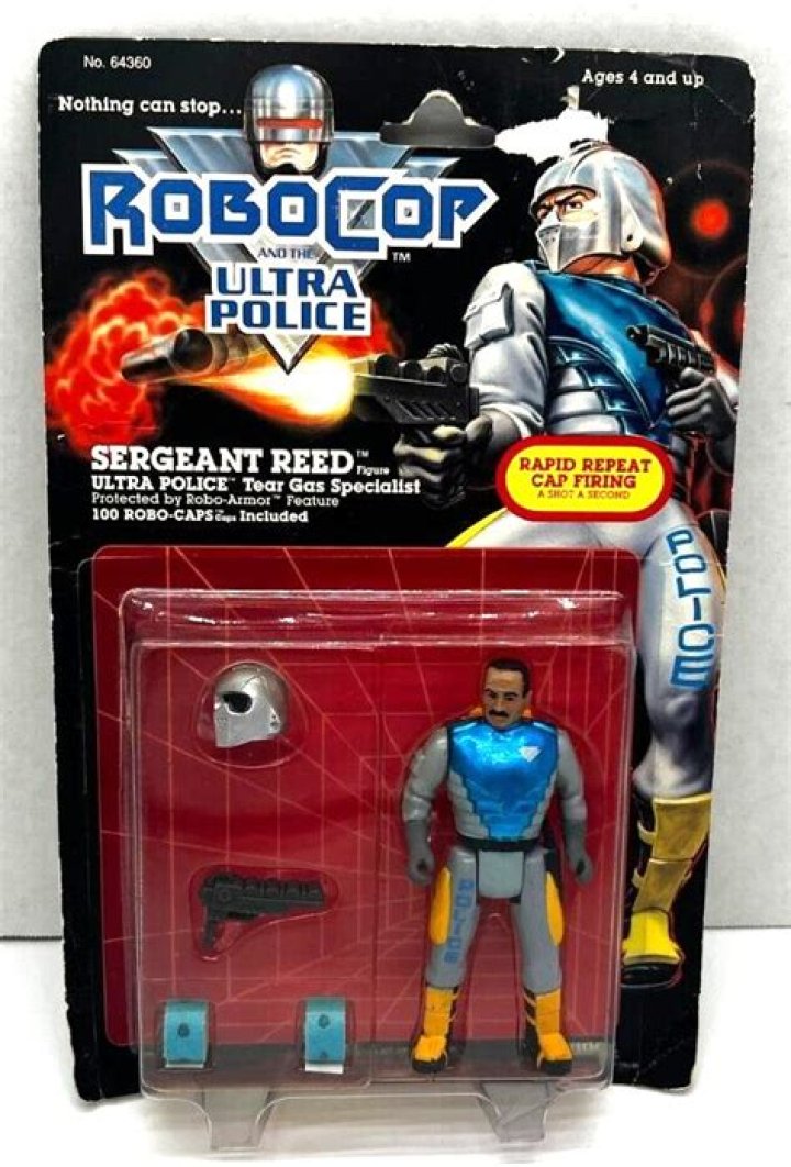 Sergeant Reed sees RoboCop arrive at the station for the first time