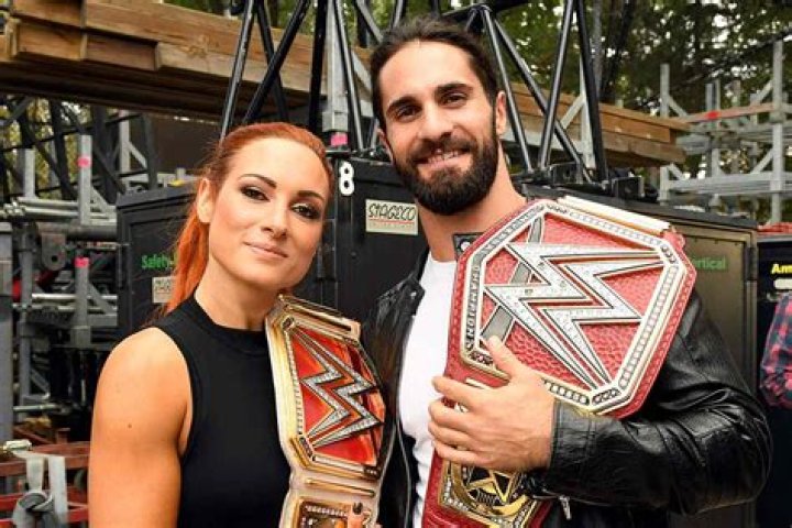 Seth Rollins and Becky Lynch